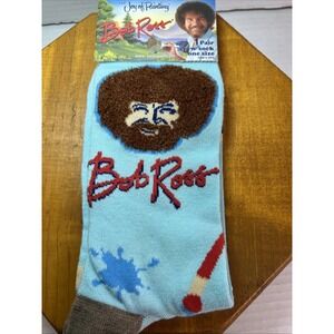 New Bob Ross Socks  1 pair crew socks one size